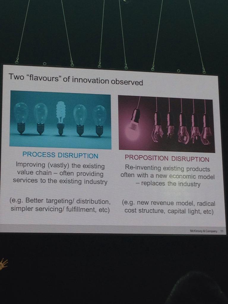 The two types of #fintech innovation models, presented by #innotribe thought partner @McKinsey #ISCLondon