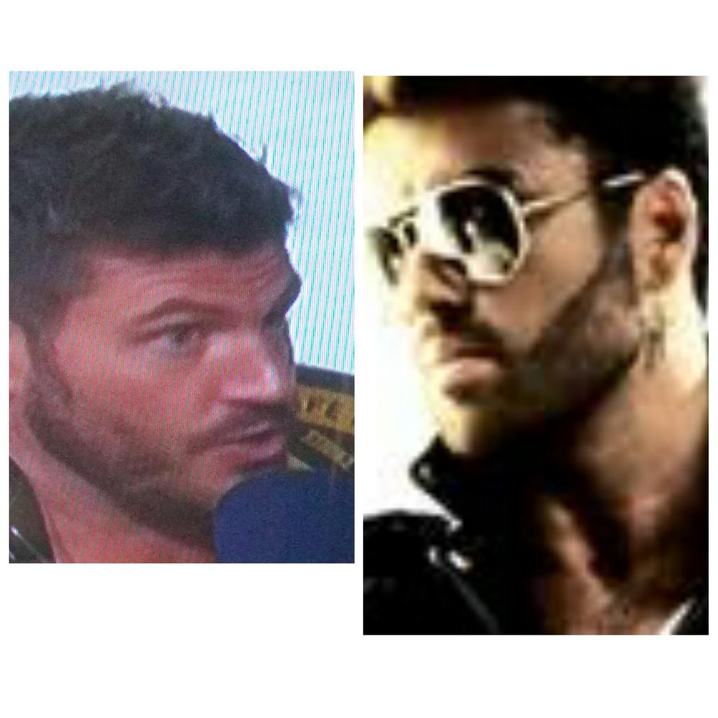 JudgeSmails80's tweet photo. @dpshow @andrewperloff @HiMyNameIsSeton 
Who wore it better?  George or Jesse Palmer?  #Faith #Wham http://t.co/I2o4jIOnFK