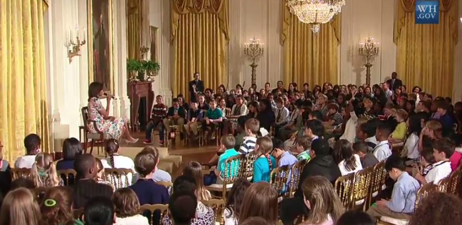 FLOTUS44's tweet photo. "You can do anything that you put your mind to." —The First Lady celebrating Take Our #DaughtersAndSons To Work Day http://t.co/5ZnREZo8oj