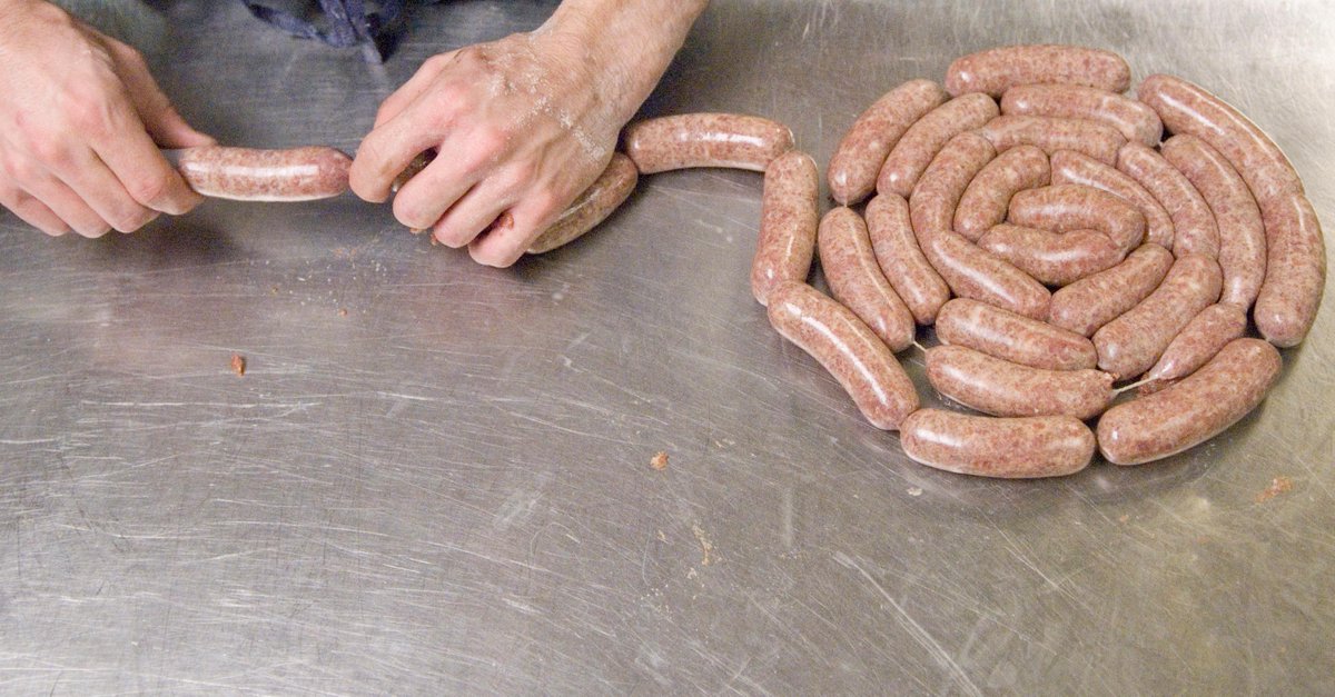chefjustusfrank's tweet photo. Lamb Sausage, from my days back at @Vermilion_VA in 2007.  My first Sous Chef job. Thanks Chef Tony! @anthonychittum http://t.co/Nxp05Qe7ch