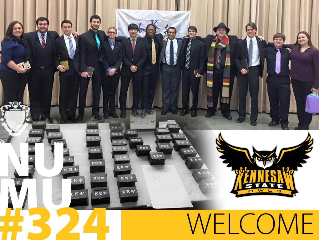 KappaKappaPsi's tweet photo. Congratulations to the 2 newest chapters of Kappa Kappa Psi! Nu Mu (@kennesawstate) and Nu Nu (@UofAlabama). http://t.co/bckjWZmmxY