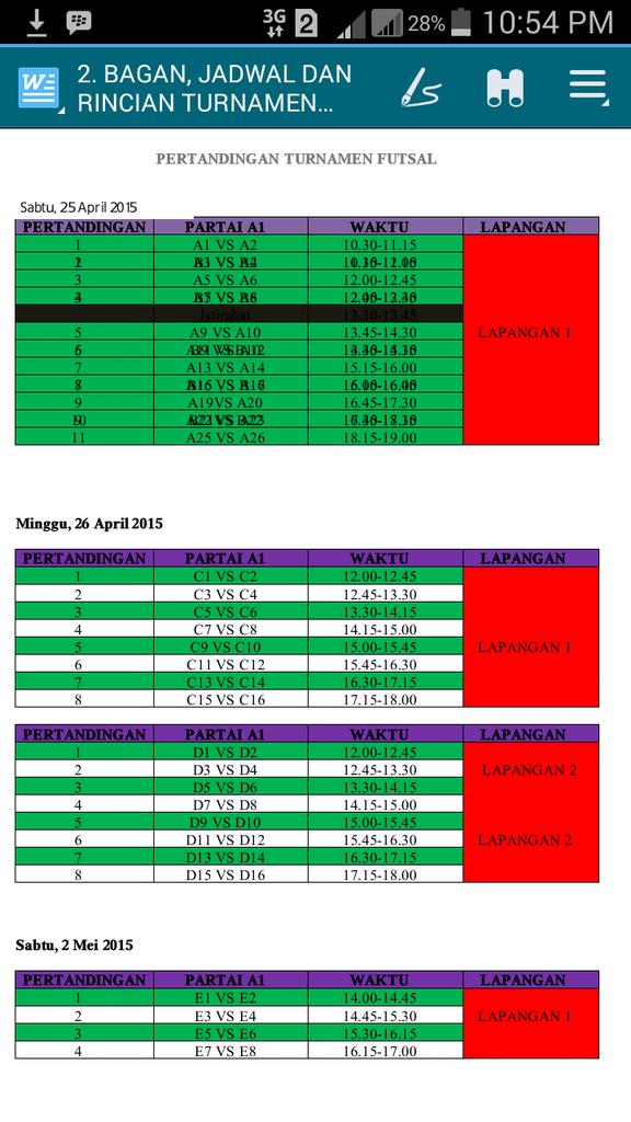 tfutsalnhkbpsb's tweet photo. Ini dia jadwal pertandingan kita. Silahkan dicek teman-teman. http://t.co/0A87hd2GBR