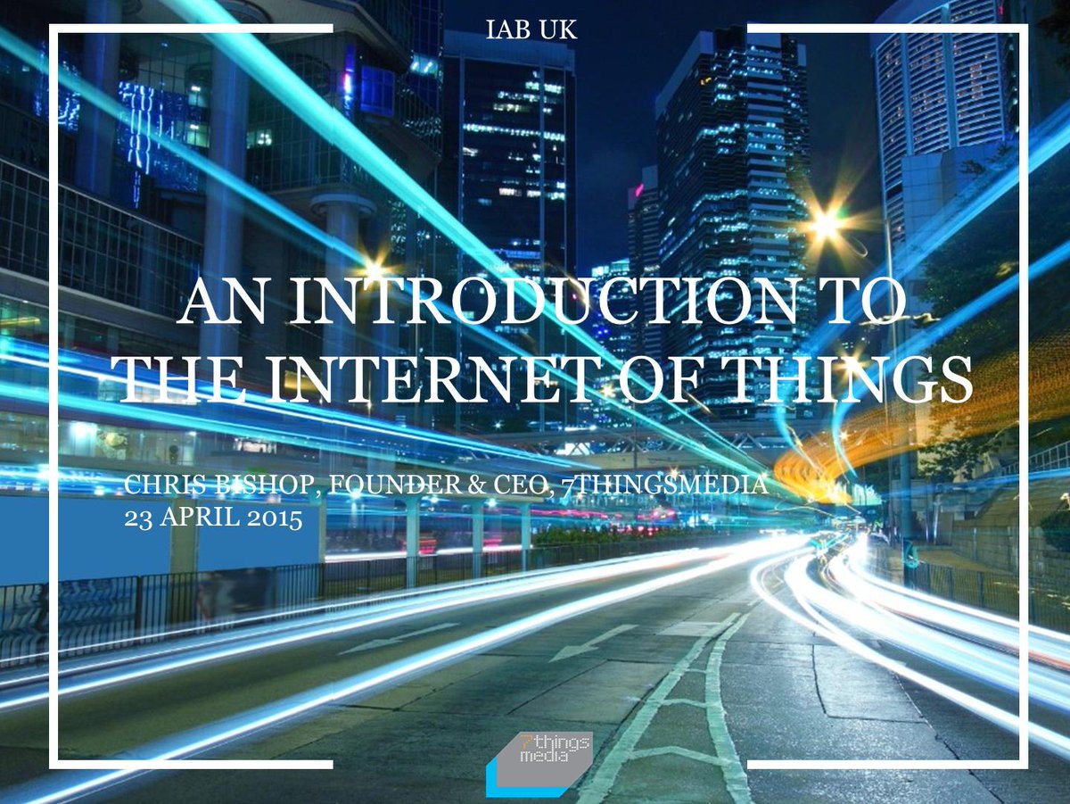 7thingsmedia's tweet image. About to start - @cpbishop on the #internetofthings @IABUK #IABUK
