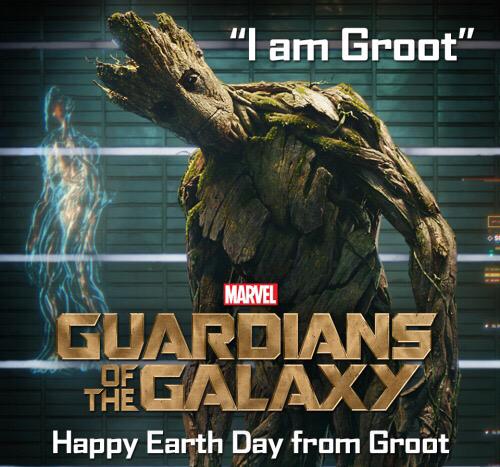 ComicBookNOW's tweet photo. Happy Earth Day from GROOT! http://t.co/4S4vh9HHuu