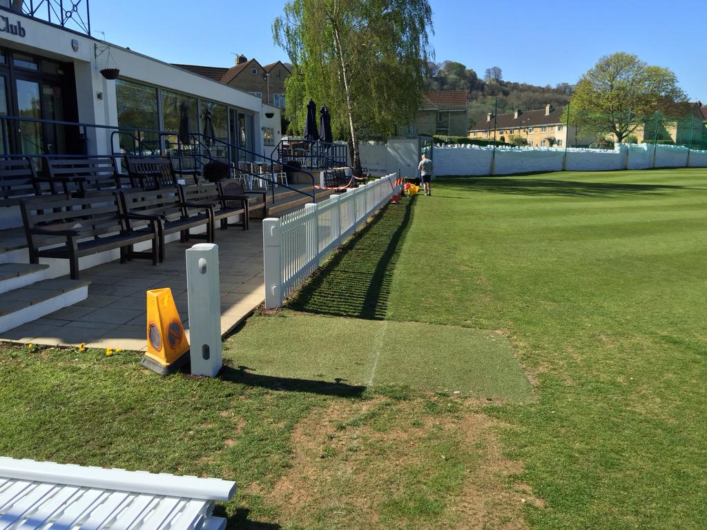 IPCFencing's tweet image. @IPCFencing have just finished another hard day at Bath Cricket Club Before and after just another 70 metres to go!