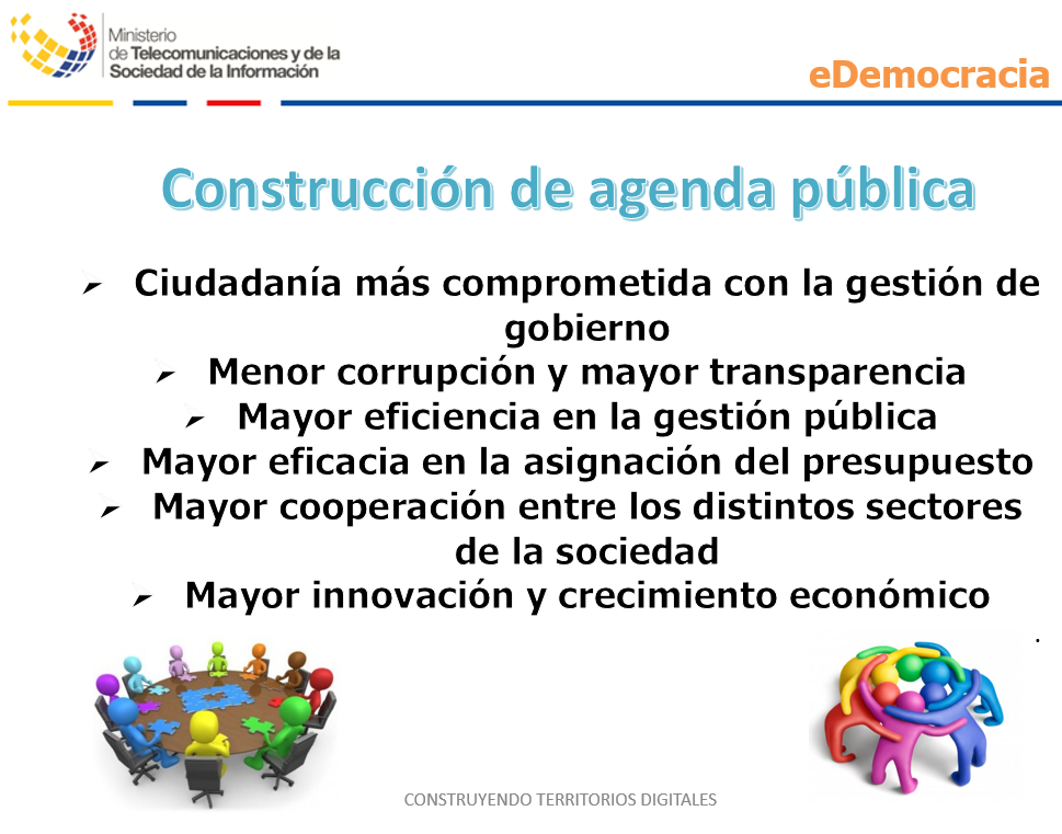 1er paso - Comunicación política -> Construcción de la agenda pública en apoyo al proyecto de #TerritoriosDigitales
