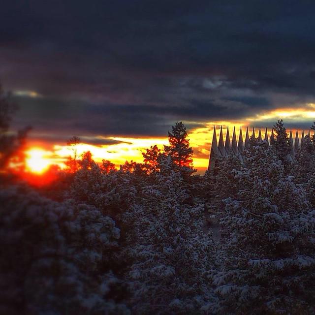 Thanks for this sunrise shot of #youracademy, timoti213! #USAFA