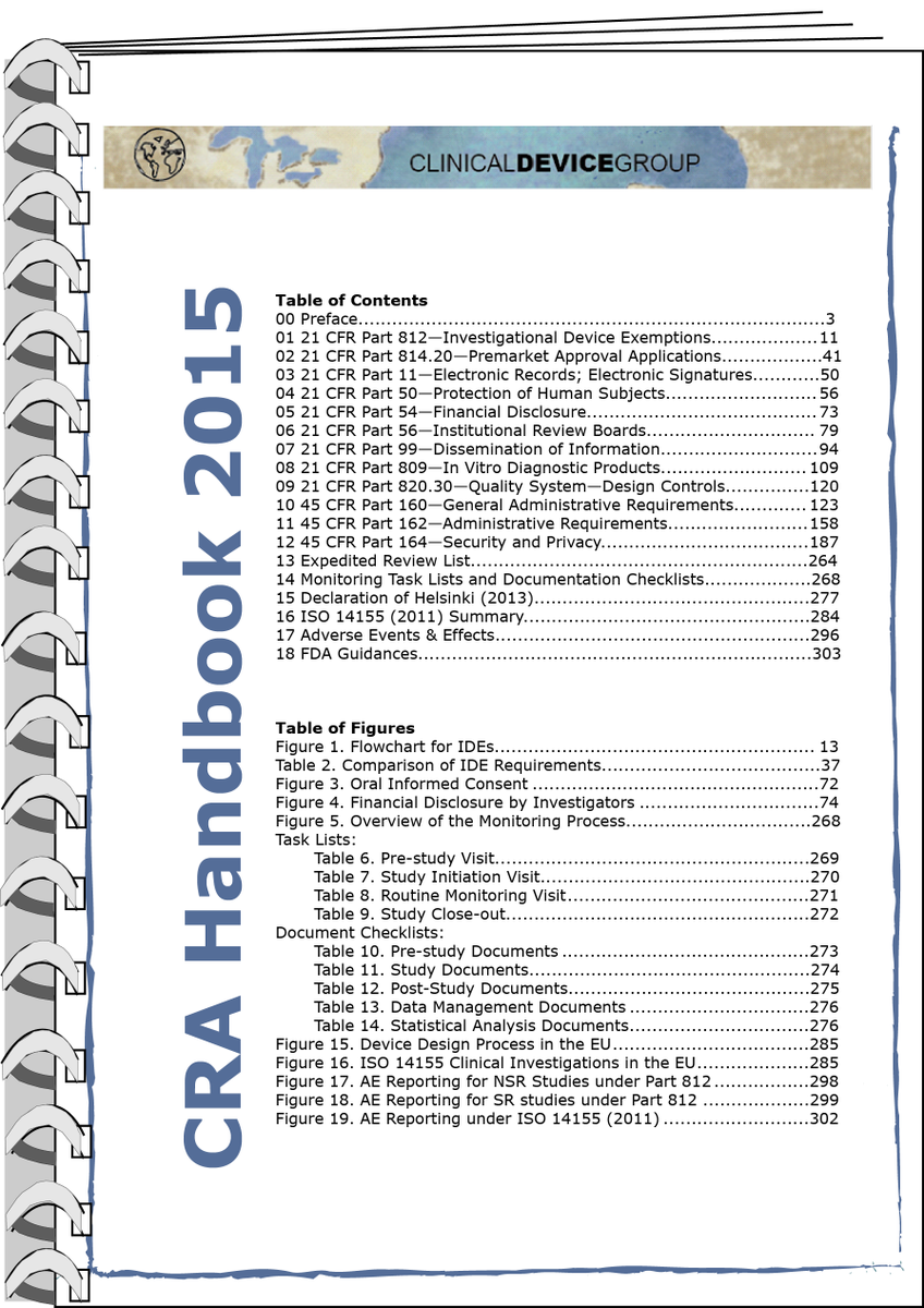 The 2015 CRA Handbook is now available! Head over to clinicaldevice.com/mall/ProductPa… and order your copy today!