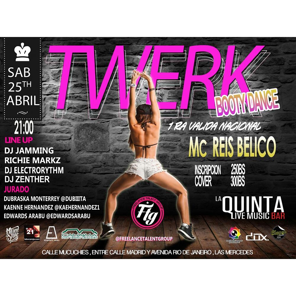 laguiadecaracas's tweet photo. RT @JammingParty: Este 25/04 en #laQuintabart 1era valida de #TWERK + Mc @ReisBelico @Dj_Jamming @ftalentgroup http://t.co/9ZJ9OY9Pw5