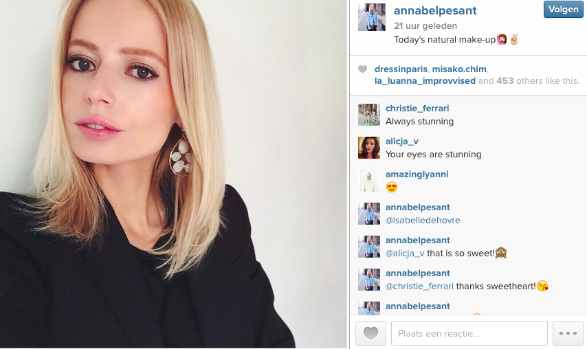 Annabel Pesant wearing our Tikli Jewelry Moonstone Spring Earrings on Instragram. #tiklijewelry #moonstone ...
