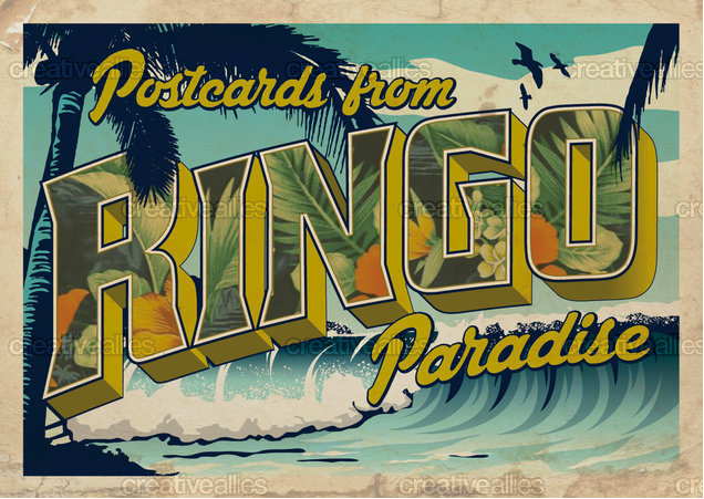 thebeatles's tweet photo. Design a card inspired by @RingoStarrMusic’s new album Postcards From Paradise &amp; win a prize! http://t.co/IS4v9frGYR http://t.co/as0O7RwspC