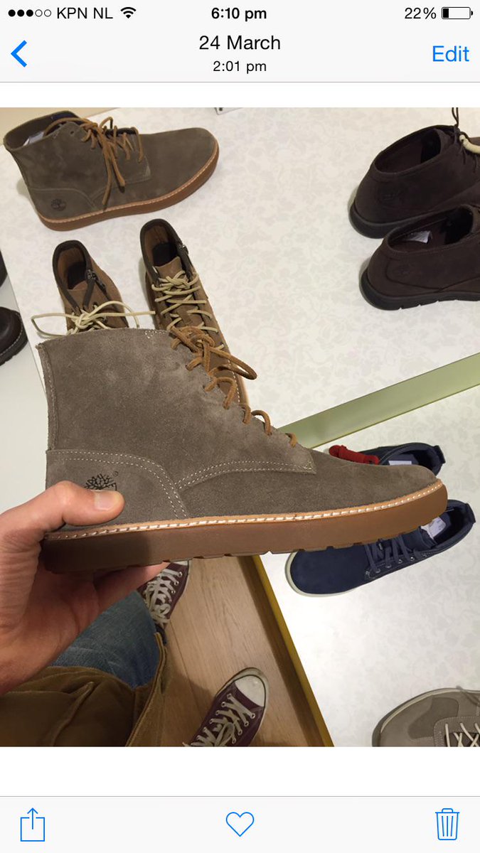 quinnnick's tweet photo. @Timberland_EU I came across these shoes in holland. I can't seem to find them anywhere online. Are they counterfeit? http://t.co/NhDjEktqXK