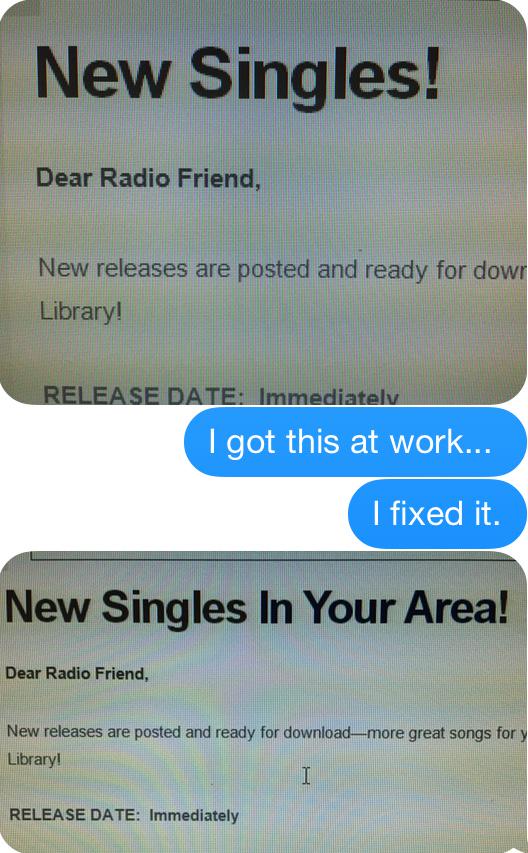 DJMuffinCrumbs's tweet photo. #nocommentaryneeded #emailmarketing http://t.co/TSxZd7Xzcq