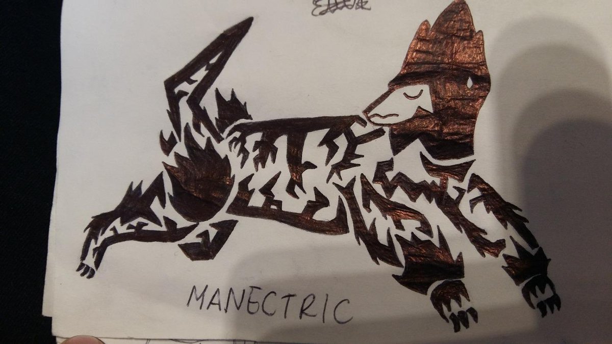 BobsBootySlave's tweet photo. @aDrive_tK yo it's Mighty Manectric! Here's the tattoo design I got. http://t.co/UrXGX70aiJ