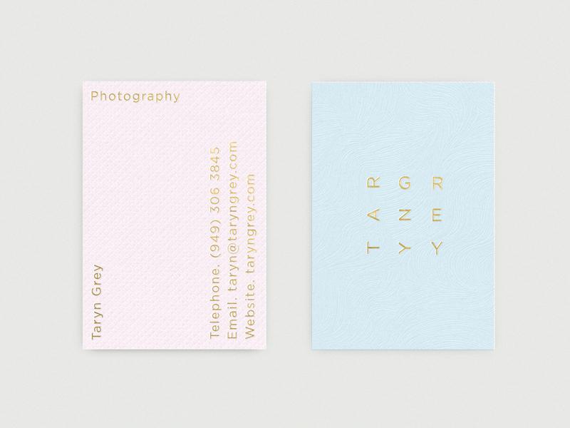 StudioSaxon's tweet image. We love the use of pastel in the design for photographer Taryn Grey - bit.ly/1l1kBLl designed by @RichBaird