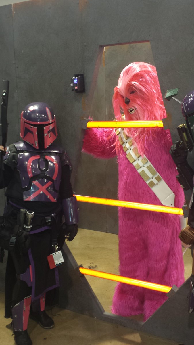 yickythemando's tweet photo. @vanmarshall @RealFPJr @tiyasircar Sorry we missed you this weekend, but it was a great success! #pinkmando #mando http://t.co/Q4NvyfZ9xE