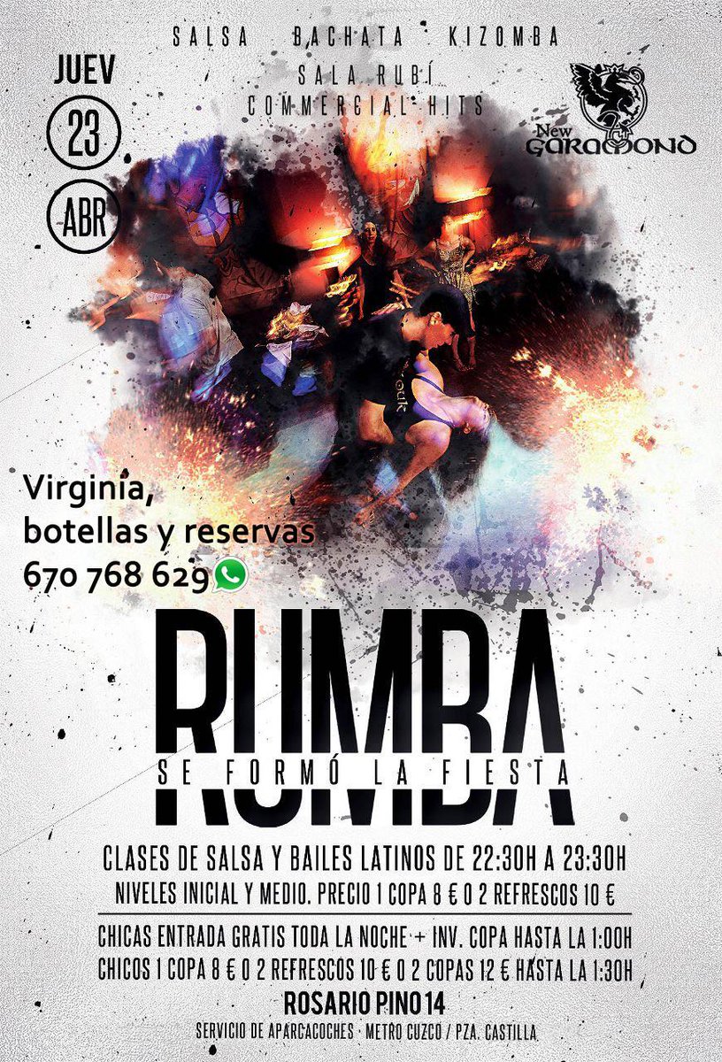 Virginia_onFire's tweet photo. Empieza lo bueno! Mañana en #newgaramon, dí ITALIA en puerta 👸 1 🍸 gratis, 👦 2X12 #Noche de #Kizomba @KizombaWorld http://t.co/T1U4S0y8C8