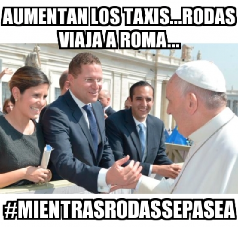 ElFuturoEsHoyEc's tweet photo. DIFUNDE EN LAS REDES CADA VEZ Q PINTA UN BANCO PERO SUBIÓ TARIFAS Y ESCAPÓ A EUROPA #QUITOSINRODAS @MauricioRodasEC http://t.co/4lfQN84f2y