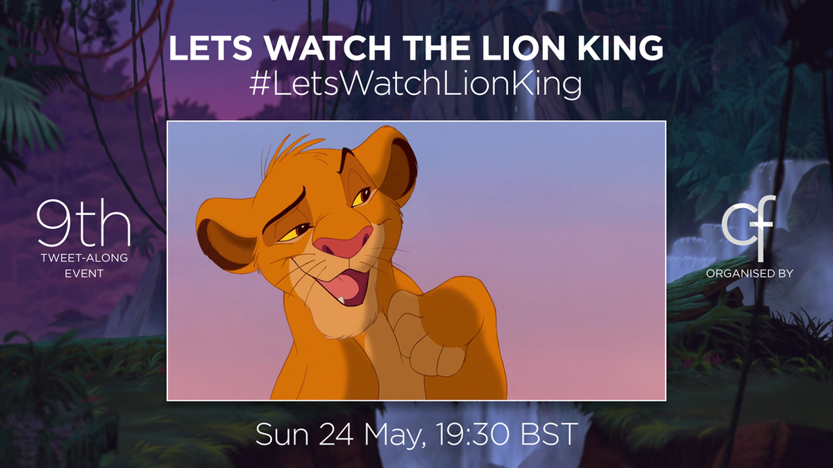 CafeFantasia's tweet photo. Get ready for #LetsWatchLionKing, our 9th Tweet-Along event, taking place on Sunday 24 May 2015. http://t.co/SGN6vcOvzG