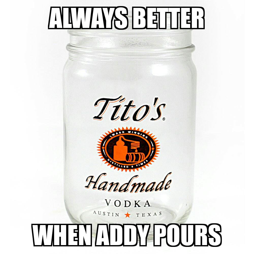 Addison knows how to put out! At #ChopperJohns with amazing <a href="/TitosVodka/">TitosVodka</a>