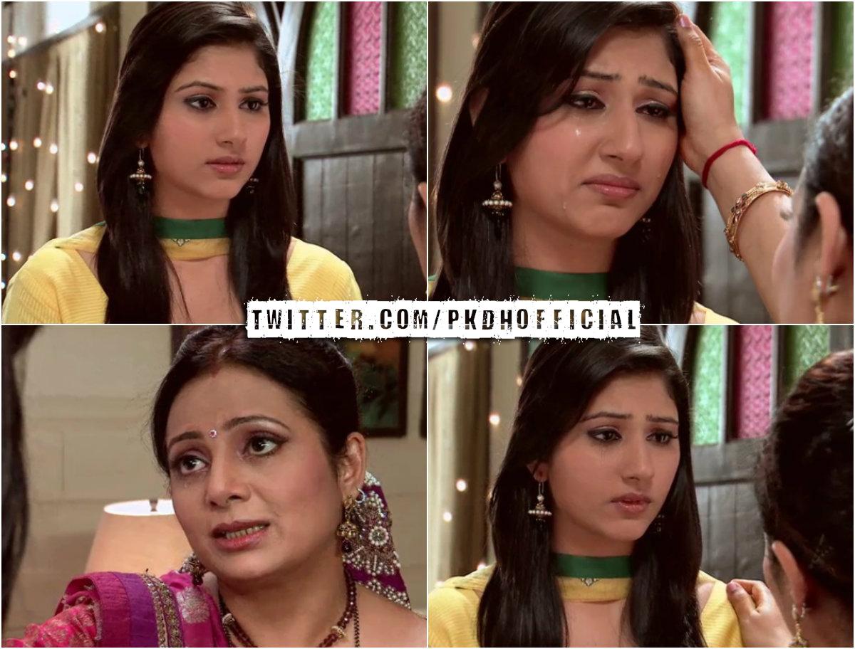 PKDHOfficial's tweet photo. Ambika gets Emotional as Pankhuri will be leaving for her Sasural tomorrow 😭😭😭 #PKDHRevisited #Epi97 http://t.co/uq2bXYSrB7