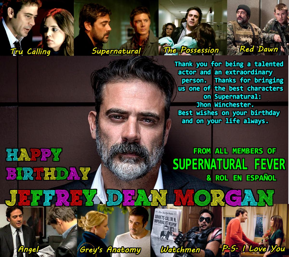 ¡Happy Birthday Jeffrey Dean Morgan!     