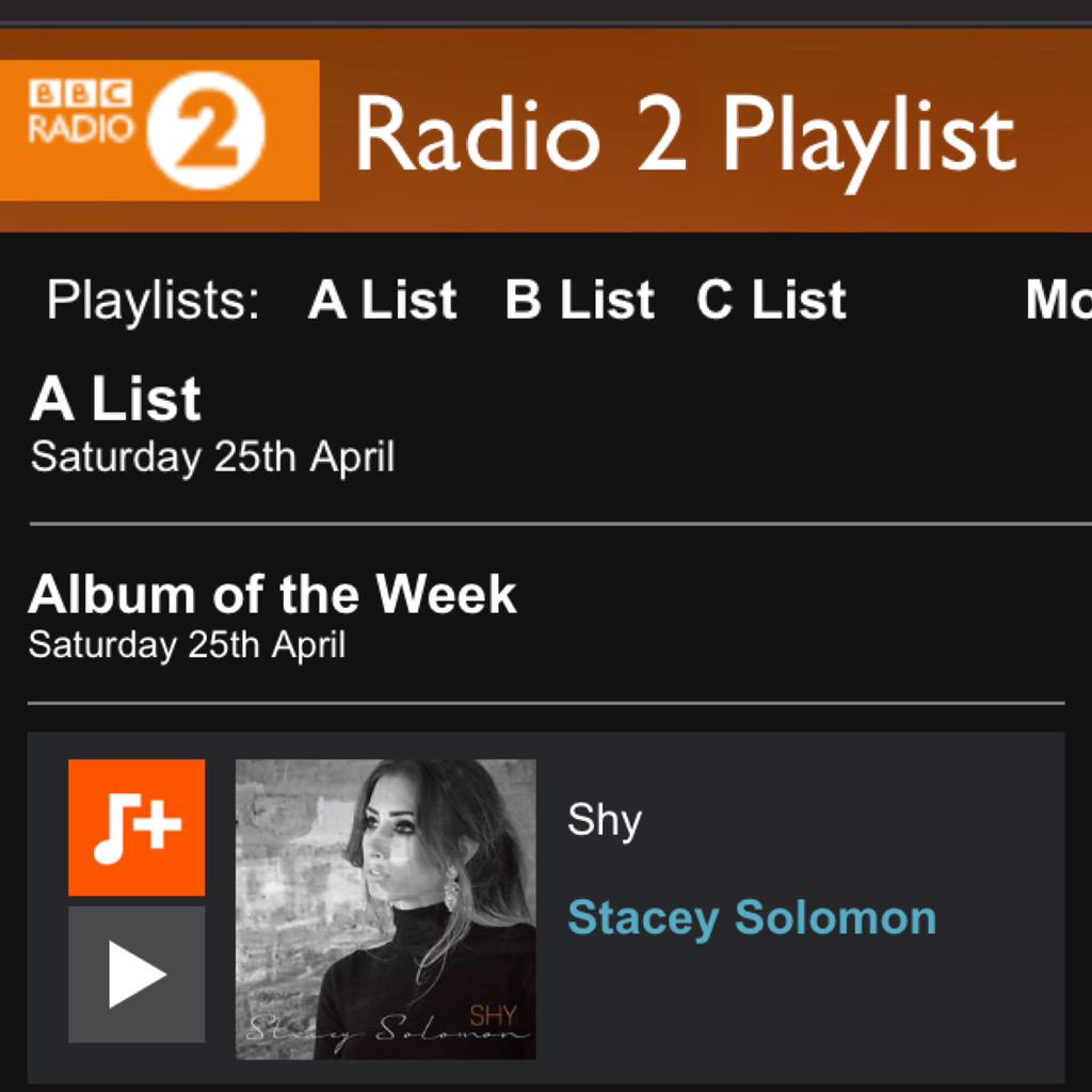 StaceySolomon's tweet photo. Wow I can't believe it...Thank you so much @BBCRadio2 for all of your amazing support ALBUM OF THE WEEK speechless😁👏 http://t.co/DtoOroydLw
