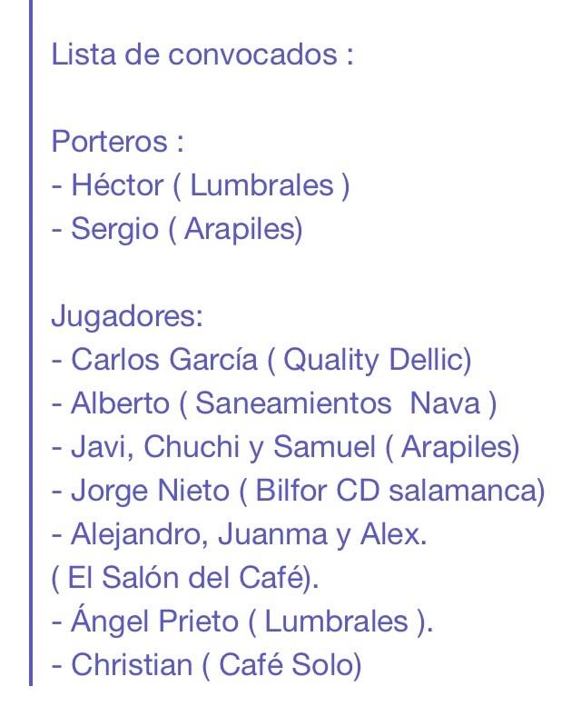 Asafusa's tweet photo. Convocados Copa. @Apartadero2fs, Quality Delic @CCElTormes, @arapilesfs, @saloncafeFS, @cafesolofs, @ConfiteriaGil http://t.co/CSRyUQz9ec