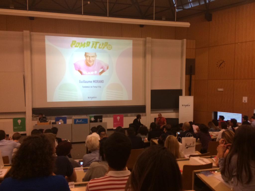 DidierSchwarz's tweet photo. Petit mot d'un membre du juré Guillaume Morand - fondateur de #pompitup ! #concoursstart @start_lau http://t.co/oFpUTa5Hye
