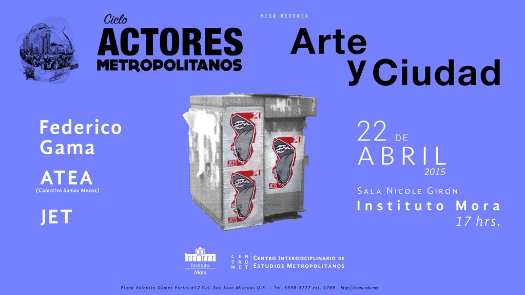 HOY <a href="/erikaloana/">Erika_loana</a> de <a href="/somosmexas/">SMSMXS</a> estará en el <a href="/institutomora/">Instituto Mora</a> hablando de #ElDiseñoDeLoCotidiano 

<a href="/centrometmx/">Centromet</a> invita.