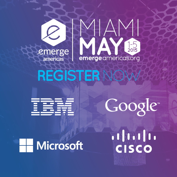 mapyourstartup's tweet photo. Together with @NBCUniversal, @eMergeAmericas is back this May. Don't miss out: http://t.co/glPv38IpFT #emerge15 http://t.co/BO5jRFh1wy