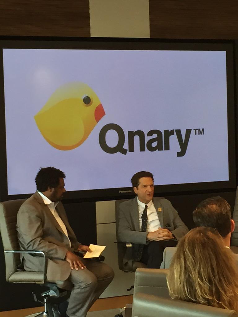 Great chat between @boughb and @PeterGuber at @BrandUEvents #ThePowerOfStory @qnary