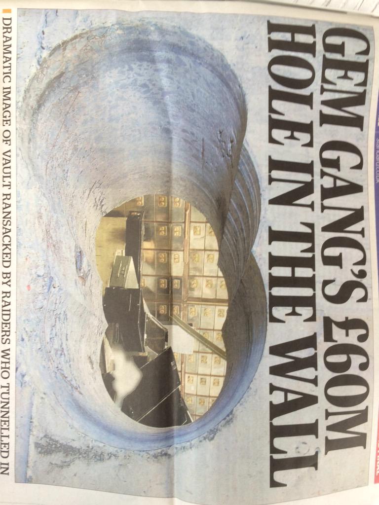 ipbrandprotect's tweet image. @ipbrandprotect: #reputationfail #HattonGarden Safe Deposit Co - £60,000,000 hole in the wall @standardnews