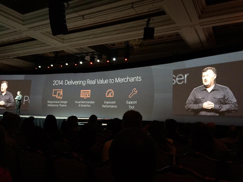 ebizmarts: The always awesome @ProductPaul hits stage at #ImagineCommerce, thanks for supporting the great @magento community! http://t.co/TpbDDOPDXd