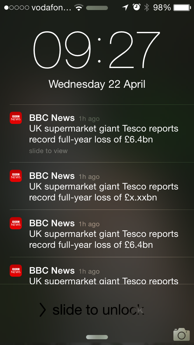 JulieHSherwood's tweet image. Thanks @BBCNews - I think I&apos;ve got the message about @Tesco #InfoOverload