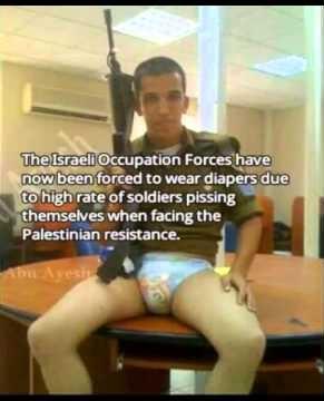 ops_pal's tweet photo. @1Tantoon @samrobbi @NomiLivni @ninjaaachinchin happy #zionbirth #pampers #israhell wishing u #FilthyShit year http://t.co/qk3xUpMIdt
