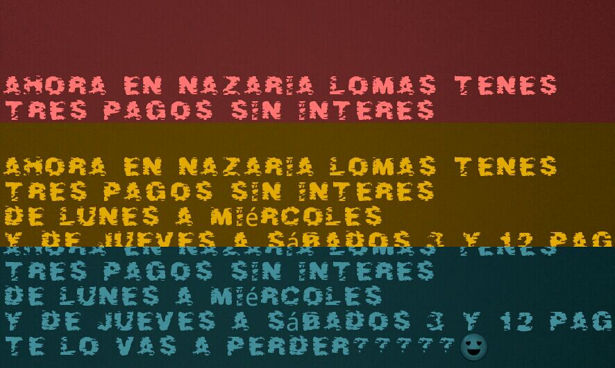 Nazarialomas's tweet photo. Hoy aprovechá los tres pagos sin interés !!! ♡♡ Imperdibles http://t.co/cVTWVa8CAV