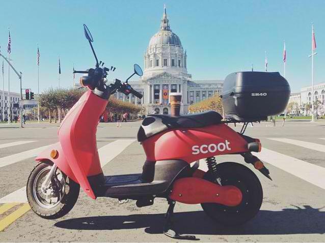 lorikeet111's tweet photo. Thankful that SF &amp; @mayoredlee support so many Earth-friendly forms of transportation! #HappyEarthDayFromScoot http://t.co/9EXMelkD31