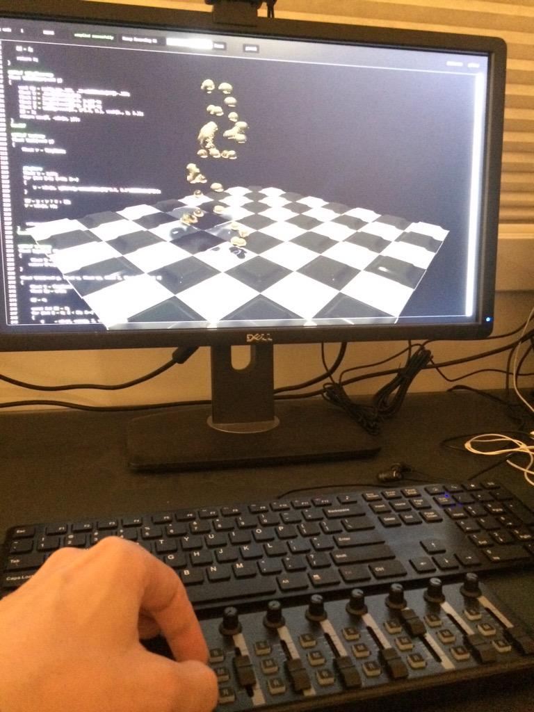 rianflo's tweet image. #webmidi + glsl sandbox it cool!
