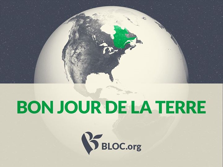 Mario_Beaulieu's tweet photo. En ce Jour de la Terre, souhaitons-nous un Québec vert et indépendant! #BlocQC #polcan #polQC #JDLT #JDLT2015 http://t.co/Y955w4zcpQ