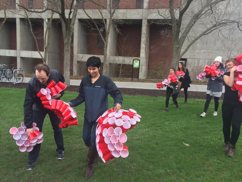 redcupproject's tweet photo. Thank so much new friends! We are currently installed at @sunyesf quad!! http://t.co/E6v7tALcJf