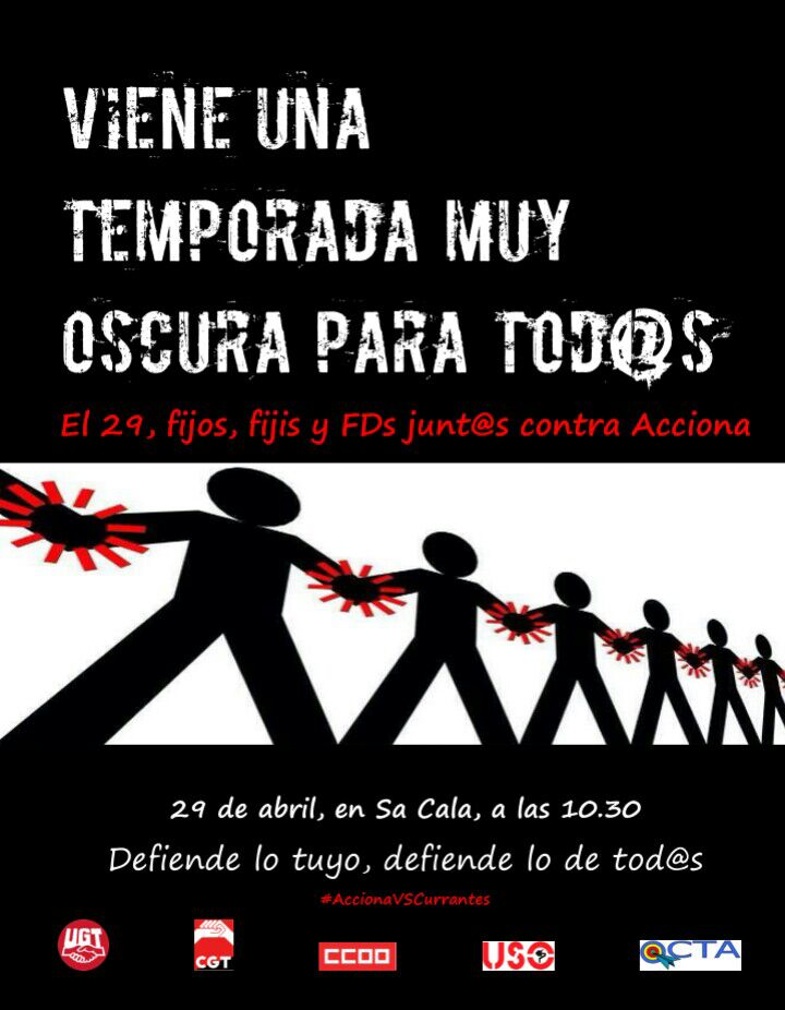 cgtaccionapmi's tweet photo. Todo el Comité a una: el 29, junt@s contra Acciona! #AccionaVSCurrantes #V2015 http://t.co/LdvkLkVOgA
