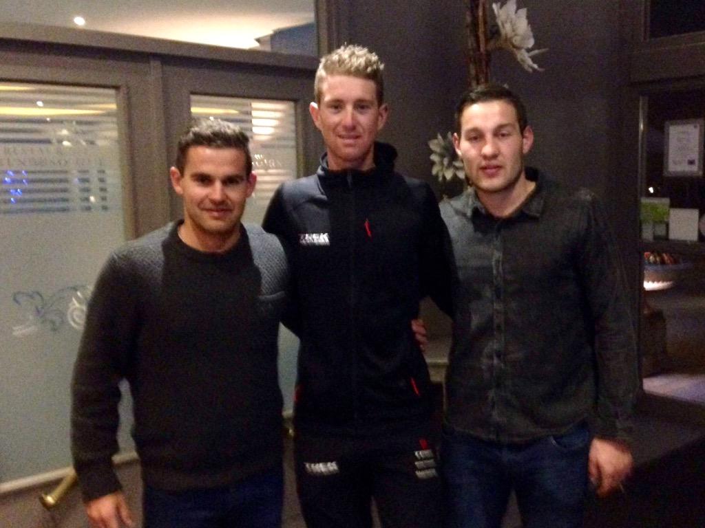 Great to catch up with <a href="/calvin_watson/">Calvin Watson 🚴🏽</a> after a tough day riding for <a href="/TrekFactory/">Trek Factory Racing</a> at <a href="/flechewallonne/">La Flèche Wallonne</a> in Belgium