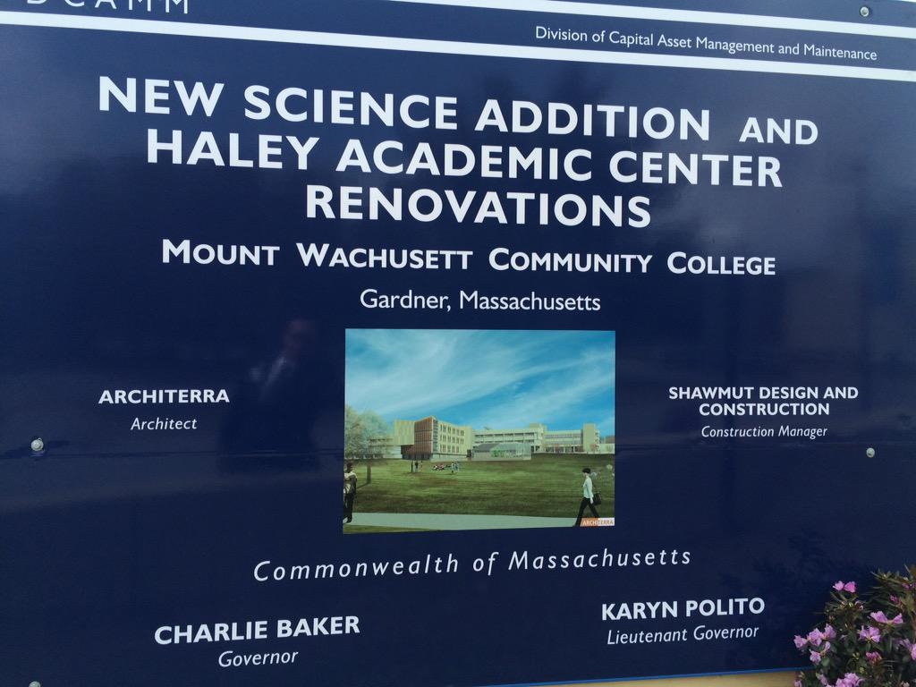 markhawke's tweet photo. Groundbreaking at #MWCC. Making Greater Gardner even greater!  Start near, go far (then come back near). http://t.co/KfRXnCAYHF