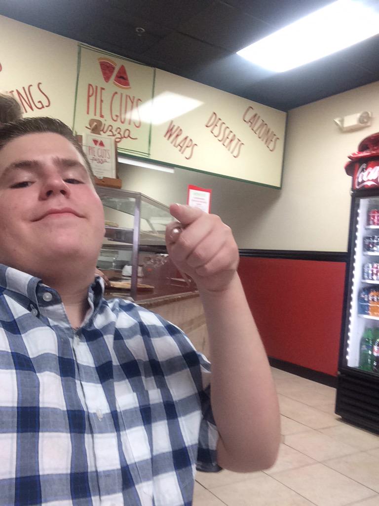 whhs18's tweet photo. Knock knock. Who's there? You getting Pie Guys Pizza!!!! http://t.co/N3M4VhG1NV