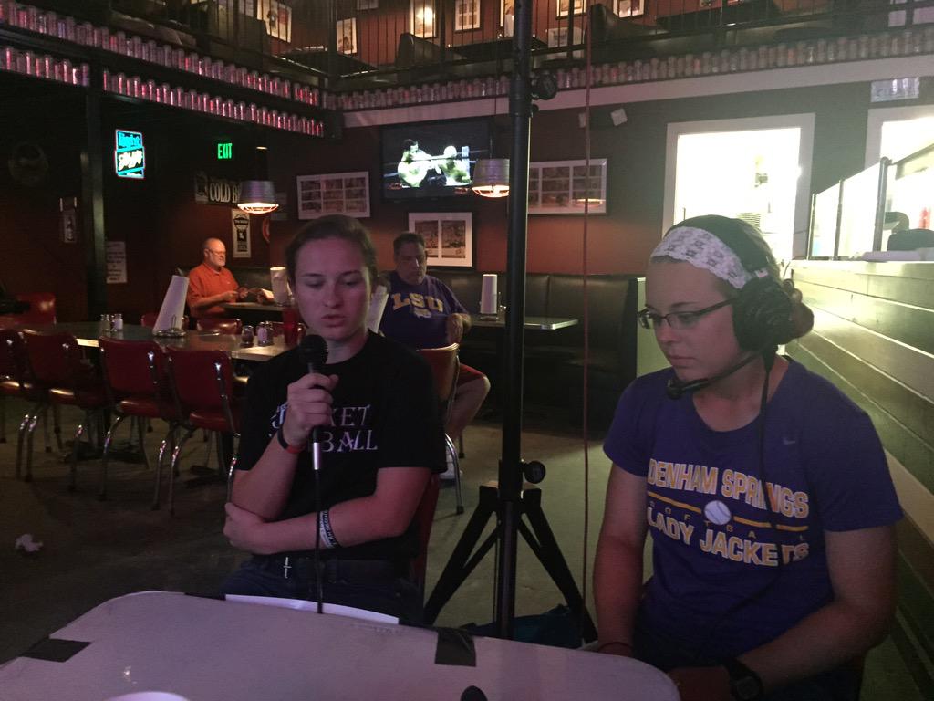 JeritRoser's tweet photo. The one week I miss! MT @Tbcase: RT @1045espn: #LaPrepWeekly @DSHSJackets' Brittany Case and Harli Crow join us now http://t.co/yw918EGPPq