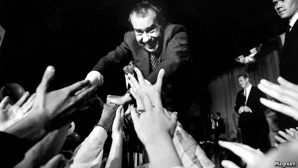 TheEconomist's tweet photo. #Nixon, who died #OnThisDay 1994, said far-right Republicans: “don’t give a damn about people” http://t.co/i9We9oWLvP http://t.co/7lI9g5ZJn0