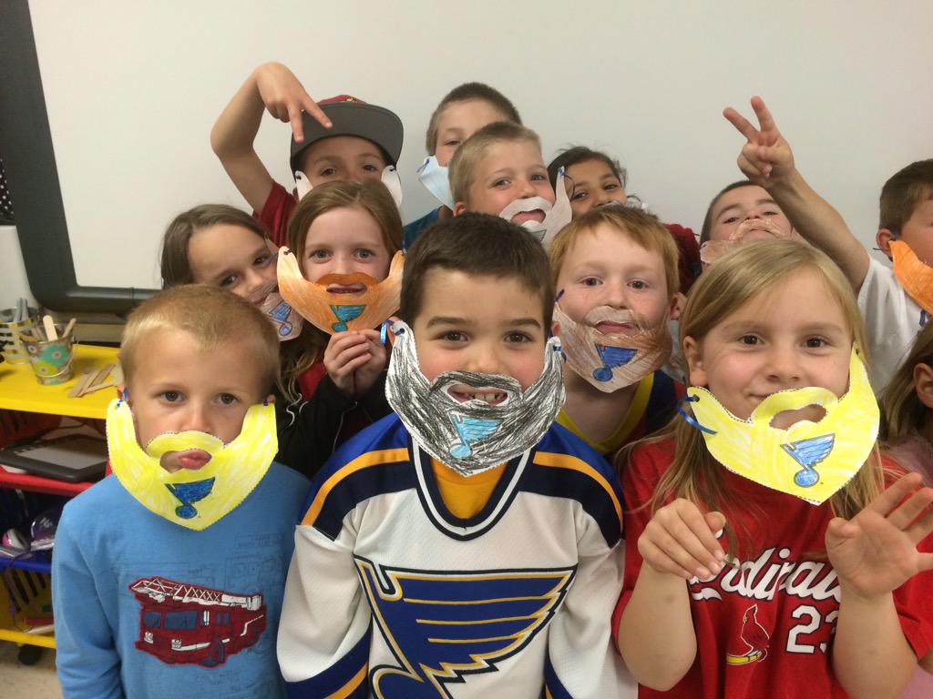 mrscarlton1's tweet photo. Check out our playoff beards! Hope they bring the Blues some luck tonight! #LGB #ourblues #bluesbeards http://t.co/YXVQFOn3kg