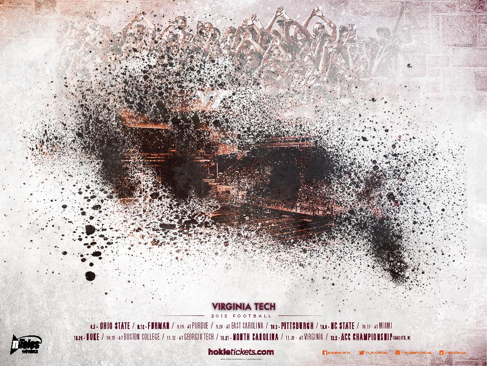 HokiesFB's tweet photo. The 2015 #VTFB poster is in and we’ll reveal it in sections. Retweet/favorite this tweet and we’ll give you part 2! http://t.co/LOAwiSrvEM