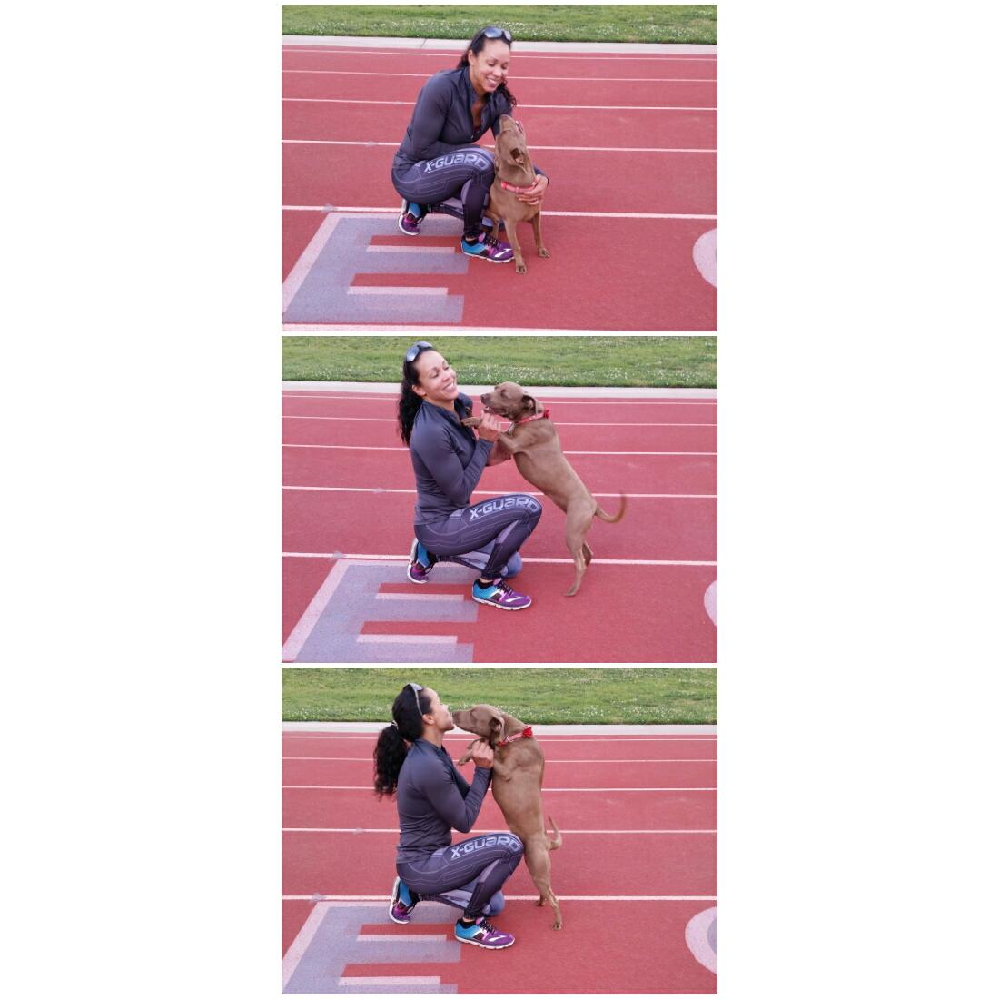 BelizeanBruiser's tweet photo. Track WORK w #mansbestfriend . My #1 #visla and my FAVORITE GEAR, #xguardbrand @XGuardBrand #cyborg #spats http://t.co/15bSql8fWu
